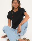 TEE SHIRT - COEUR - NOIR TEE SHIRT KOOKAI Mode Kookai