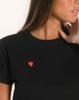 TEE SHIRT - COEUR - NOIR TEE SHIRT KOOKAI Mode Kookai