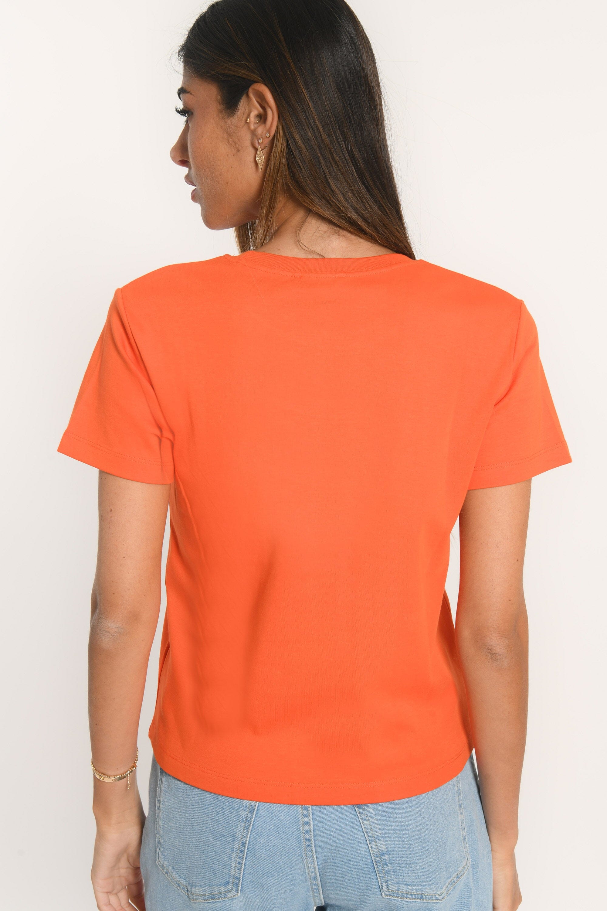 TEE SHIRT - COEUR - ORANGE TEE SHIRT KOOKAI Mode Kookai