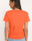 TEE SHIRT - COEUR - ORANGE TEE SHIRT KOOKAI Mode Kookai