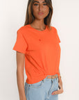 TEE SHIRT - COEUR - ORANGE TEE SHIRT KOOKAI Mode Kookai