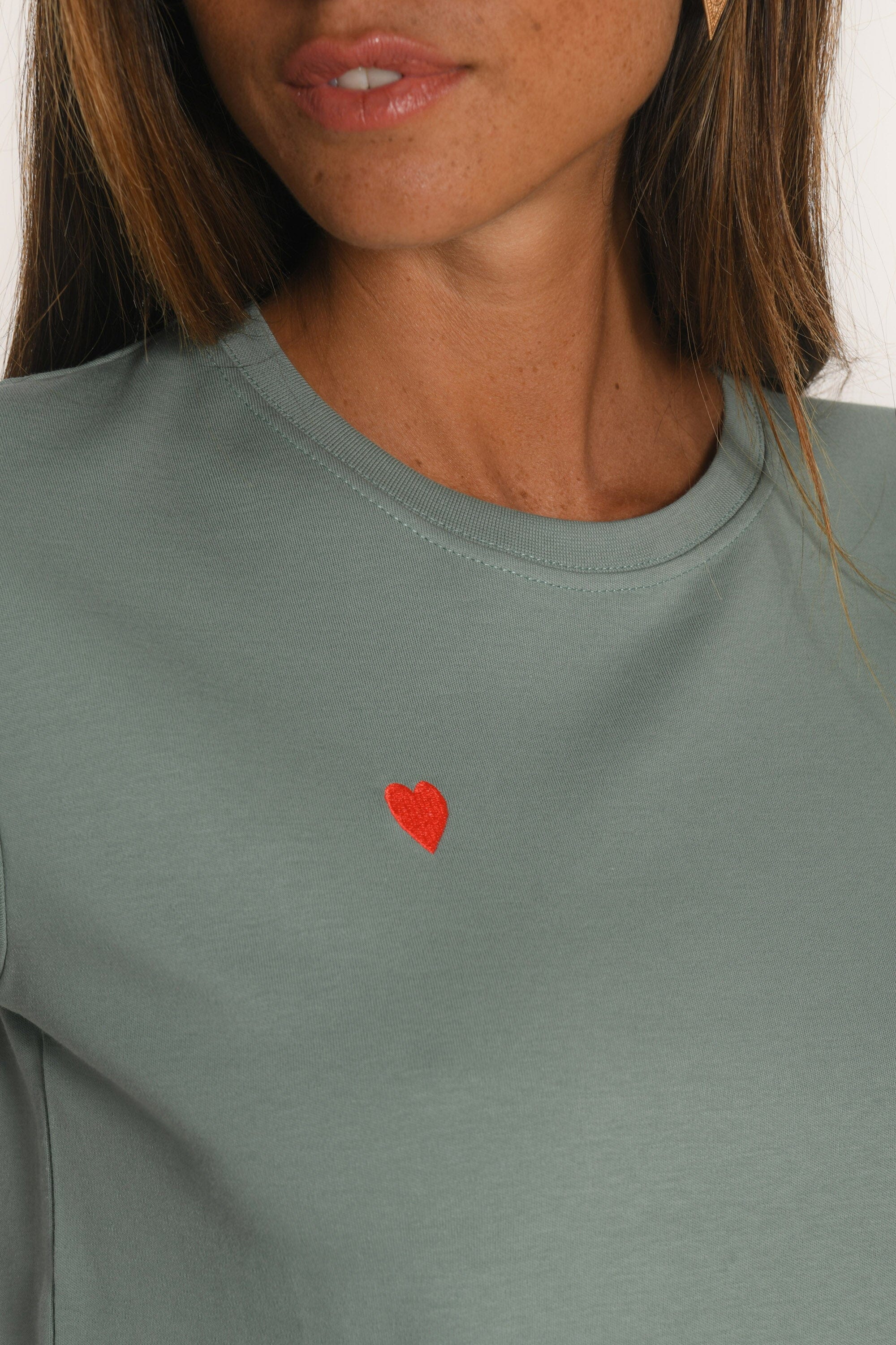 TEE SHIRT - COEUR - SAUGE TEE SHIRT KOOKAI Mode Kookai