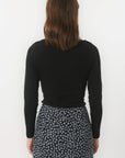 TEE-SHIRT COL BATEAU - BELONI - NOIR TEE SHIRT NEW KOOKAI Mode Kookai