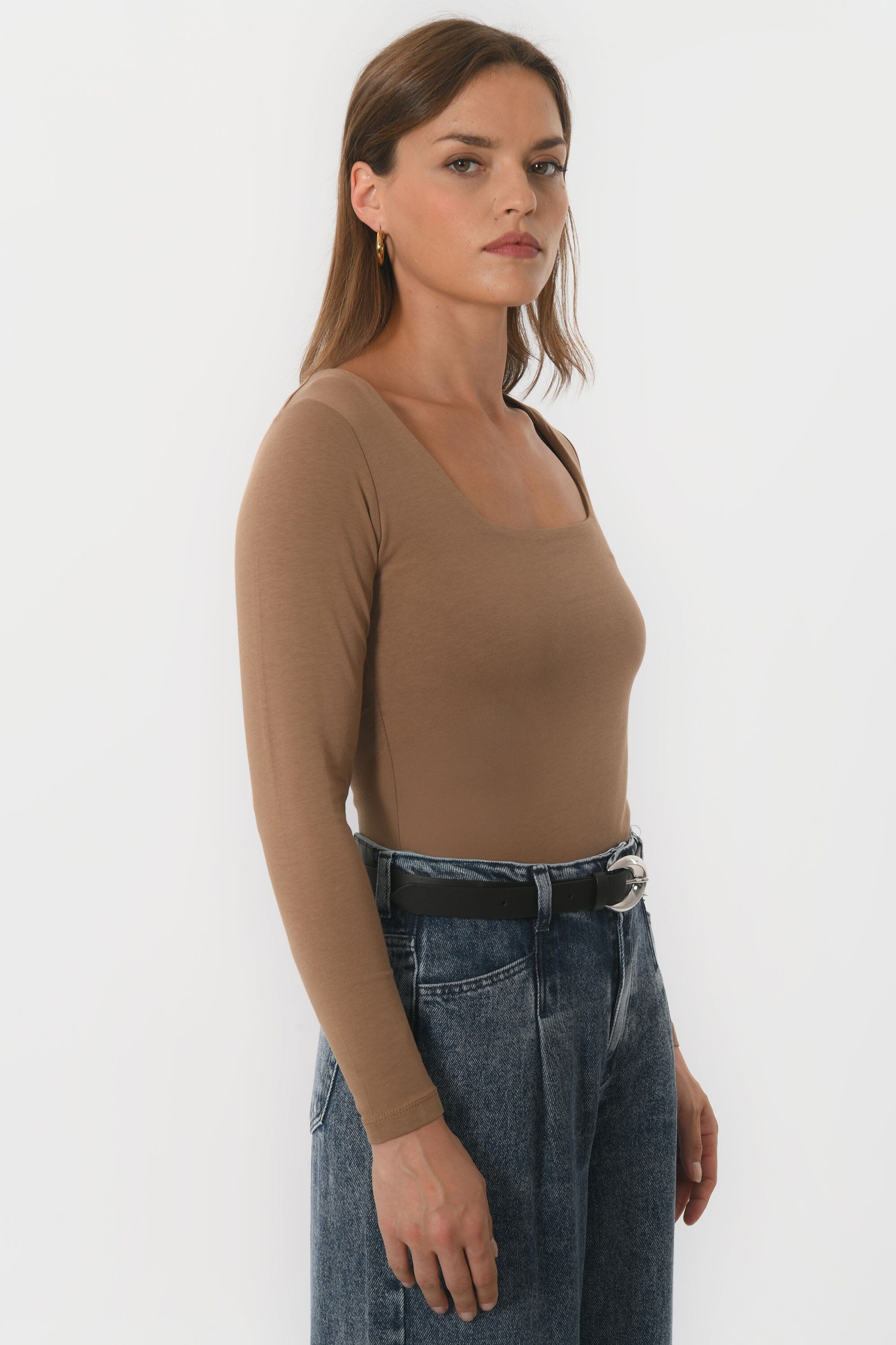 TEE-SHIRT COL CARRE - CLEMENTINE - CARIBOU TEE SHIRT KOOKAI Mode Kookai