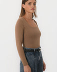 TEE-SHIRT COL CARRE - CLEMENTINE - CARIBOU TEE SHIRT KOOKAI Mode Kookai