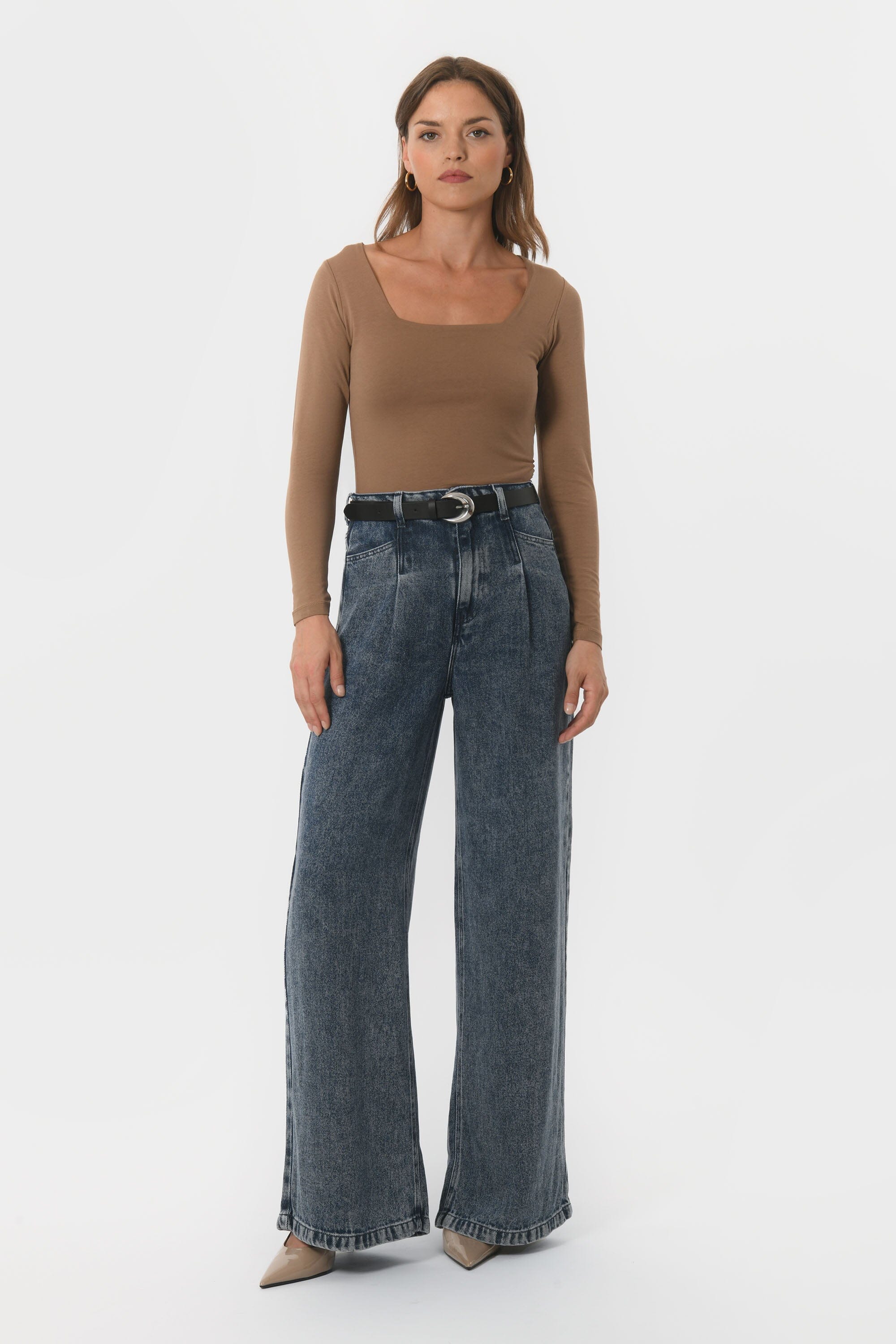 TEE-SHIRT COL CARRE - CLEMENTINE - CARIBOU TEE SHIRT KOOKAI Mode Kookai