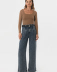 TEE-SHIRT COL CARRE - CLEMENTINE - CARIBOU TEE SHIRT KOOKAI Mode Kookai