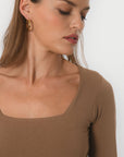 TEE-SHIRT COL CARRE - CLEMENTINE - CARIBOU TEE SHIRT KOOKAI Mode Kookai