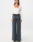 TEE-SHIRT COL CARRE - CLEMENTINE - ECRU TEE SHIRT KOOKAI Mode Kookai