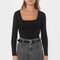 TEE-SHIRT COL CARRE - CLEMENTINE - CARIBOU TEE SHIRT KOOKAI Mode Kookai