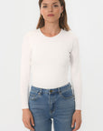 TEE-SHIRT COL ROND - BCURT - ECRU TEE SHIRT KOOKAI Mode Kookai