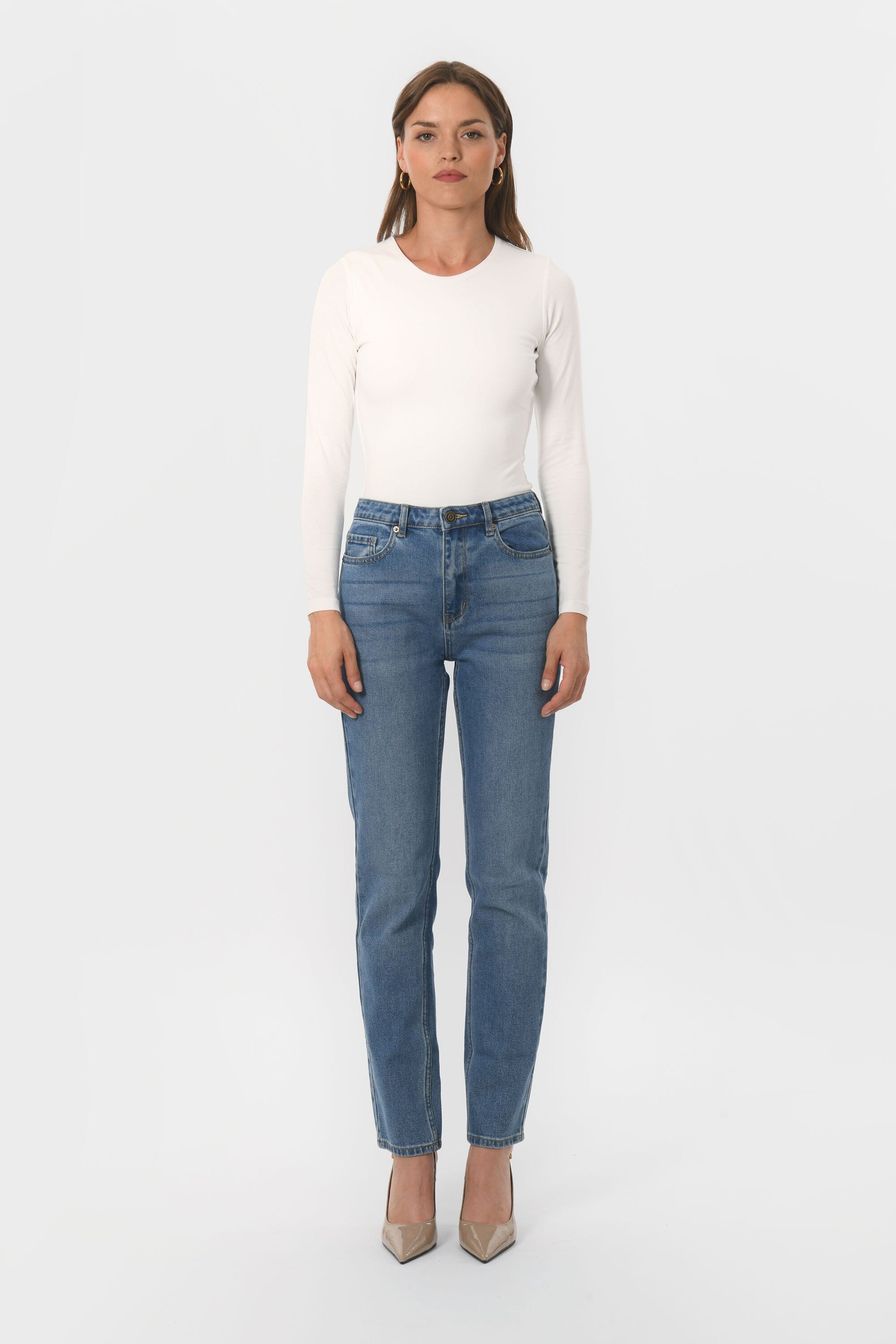 TEE-SHIRT COL ROND - BCURT - ECRU TEE SHIRT KOOKAI Mode Kookai
