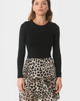 TEE-SHIRT COL ROND - BCURT - NOIR TEE SHIRT KOOKAI Mode Kookai