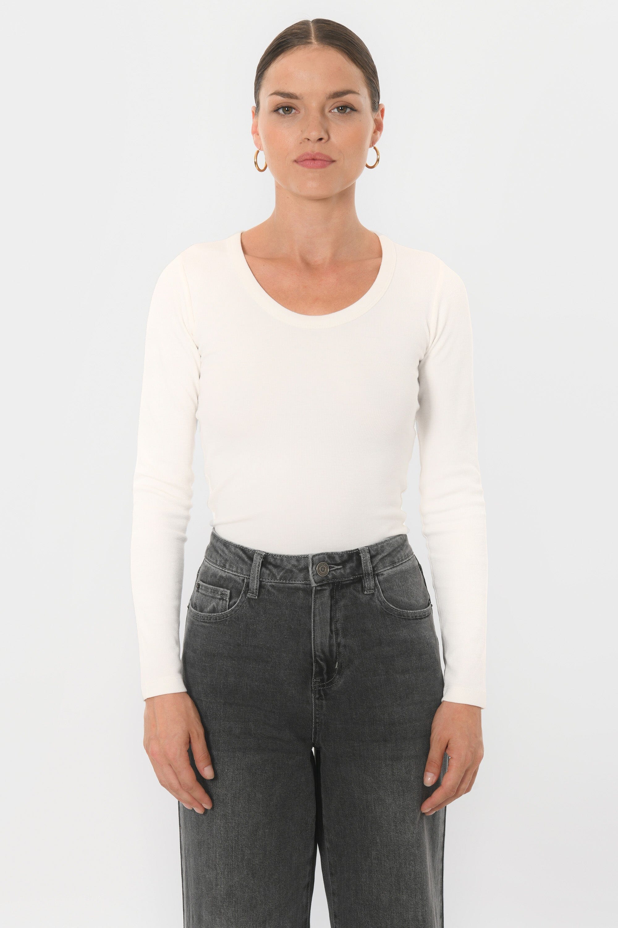TEE-SHIRT COL ROND - BELONI - ECRU TEE SHIRT NEW KOOKAI Mode Kookai
