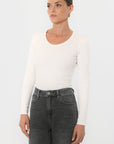TEE-SHIRT COL ROND - BELONI - ECRU TEE SHIRT NEW KOOKAI Mode Kookai