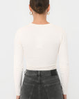 TEE-SHIRT COL ROND - BELONI - ECRU TEE SHIRT NEW KOOKAI Mode Kookai