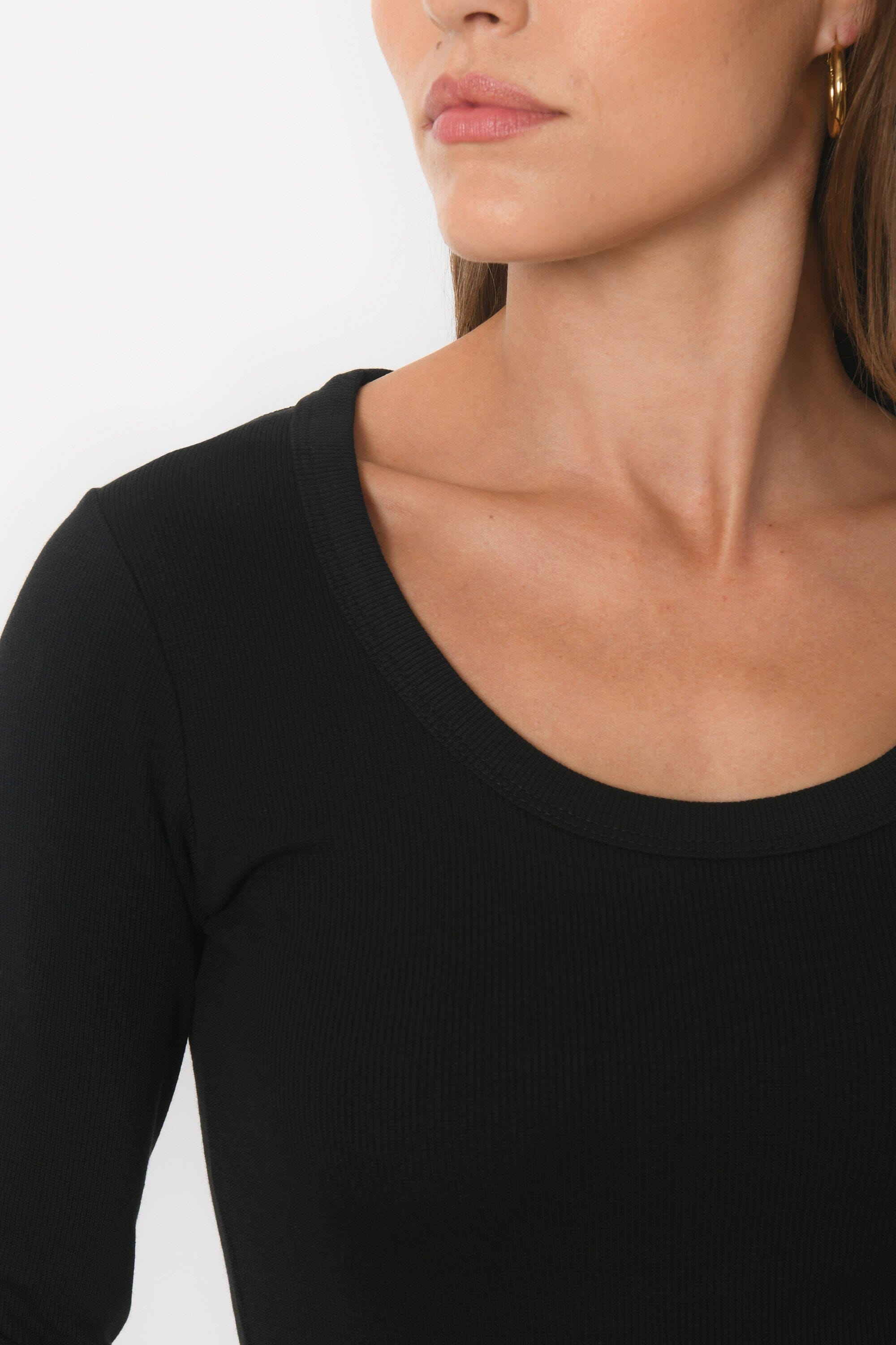 TEE-SHIRT COL ROND - BELONI - NOIR TEE SHIRT NEW KOOKAI Mode Kookai