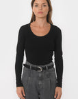 TEE-SHIRT COL ROND - BELONI - NOIR TEE SHIRT NEW KOOKAI Mode Kookai