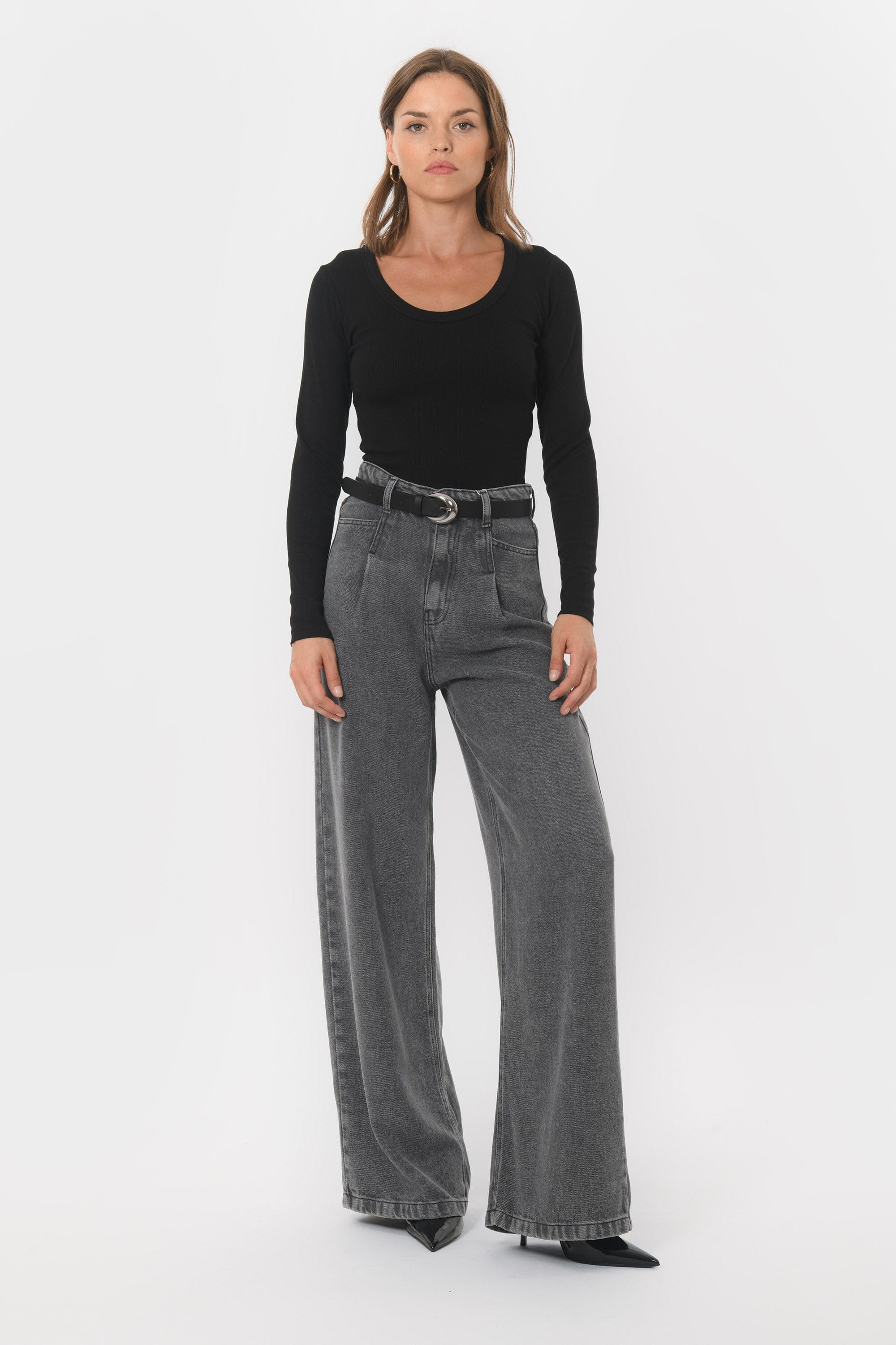 TEE-SHIRT COL ROND - BELONI - NOIR TEE SHIRT NEW KOOKAI Mode Kookai