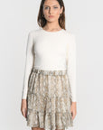 TEE SHIRT COL ROND CURT ECRU TEE SHIRT KOOKAI Mode Kookai