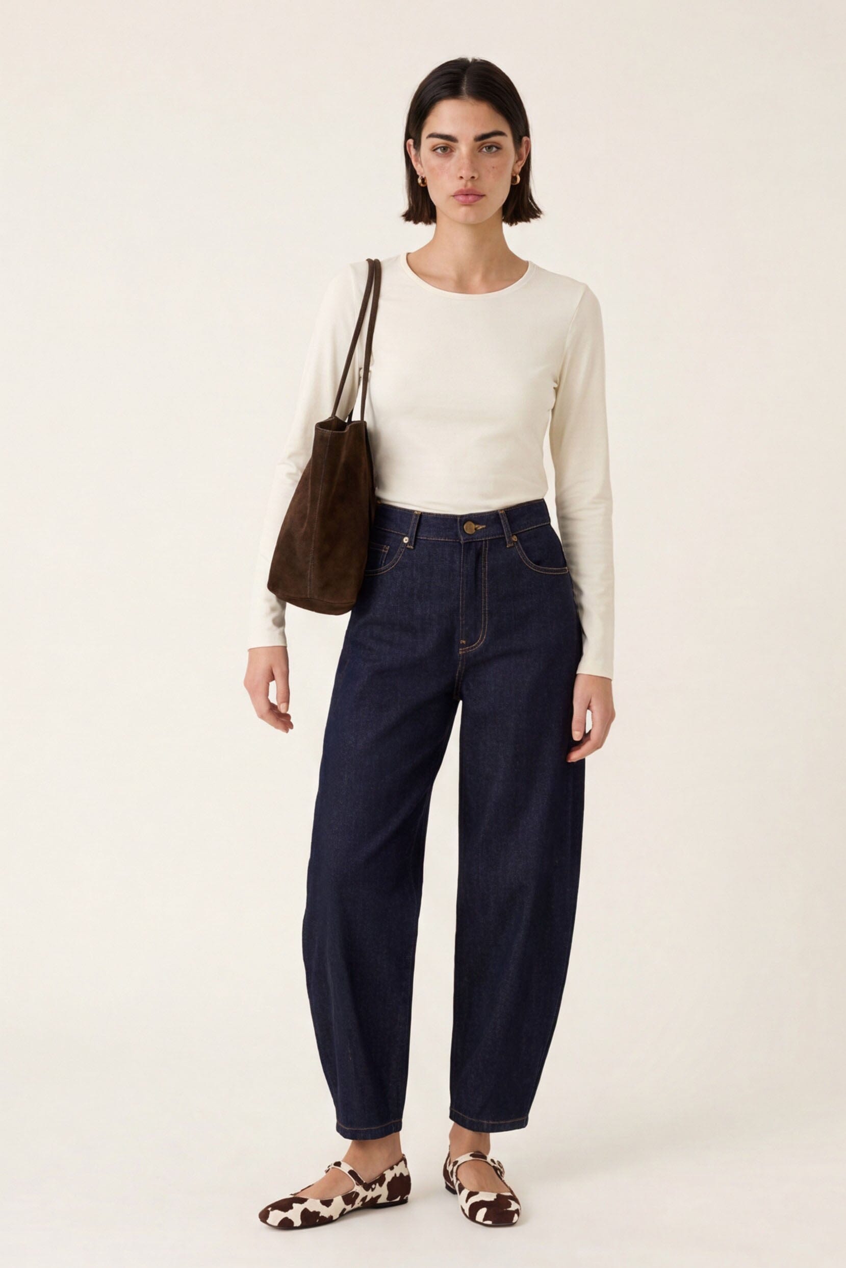 TEE-SHIRT COL ROND - CURT - ECRU TEE SHIRT KOOKAI Mode Kookai