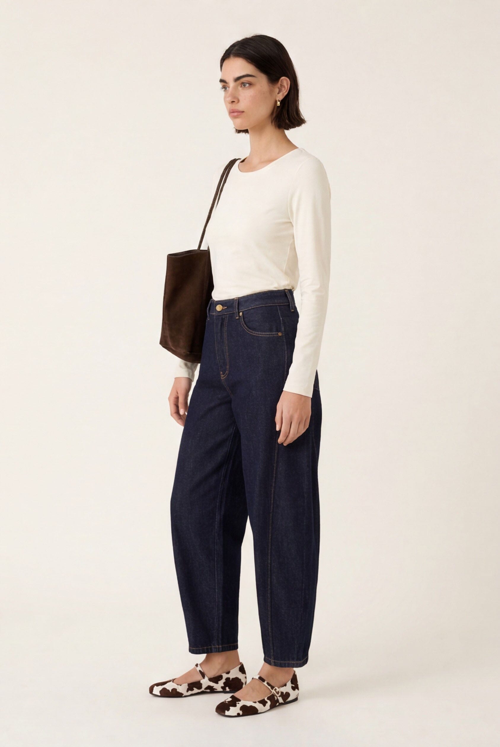 TEE-SHIRT COL ROND - CURT - ECRU TEE SHIRT KOOKAI Mode Kookai