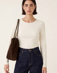 TEE-SHIRT COL ROND - CURT - ECRU TEE SHIRT KOOKAI Mode Kookai