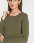 TEE SHIRT COL ROND CURT KAKI TEE SHIRT KOOKAI Mode Kookai