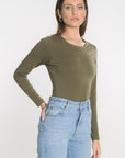 TEE SHIRT COL ROND CURT KAKI TEE SHIRT KOOKAI Mode Kookai