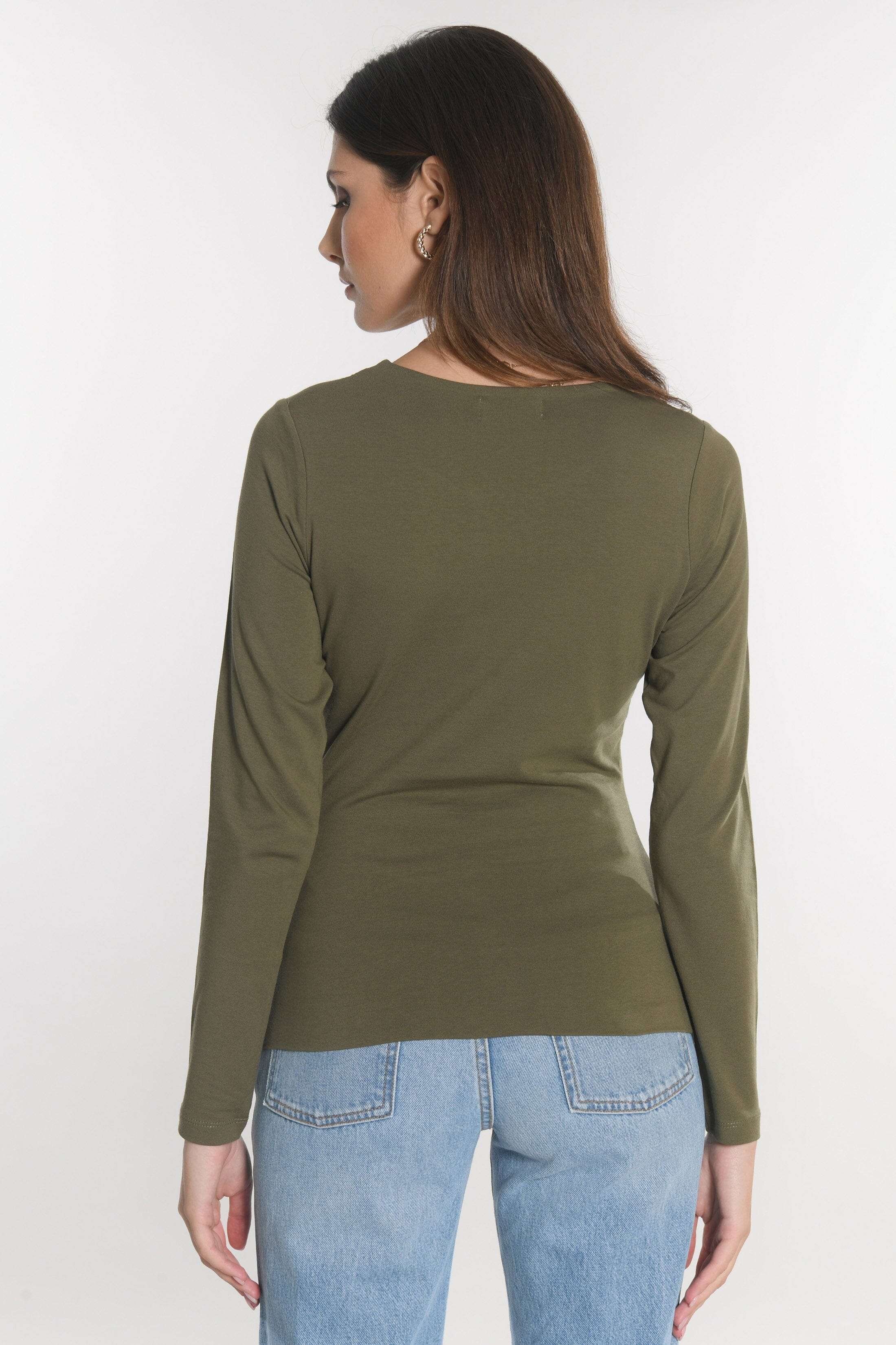 TEE SHIRT COL ROND CURT KAKI TEE SHIRT KOOKAI Mode Kookai