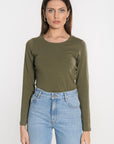 TEE SHIRT COL ROND CURT KAKI TEE SHIRT KOOKAI Mode Kookai