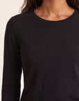 TEE-SHIRT COL ROND - CURT - NOIR TEE SHIRT KOOKAI Mode Kookai