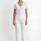 TEE-SHIRT COL V - COLE - NOIR TEE SHIRT NEW KOOKAI Mode Kookai