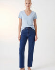 TEE-SHIRT COL V - COLE - BRUME TEE SHIRT NEW KOOKAI Mode Kookai