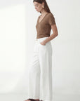 TEE-SHIRT COL V - COLE - NOISETTE TEE SHIRT NEW KOOKAI Mode Kookai