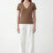 TEE-SHIRT COL V - COLE - NOIR TEE SHIRT NEW KOOKAI Mode Kookai