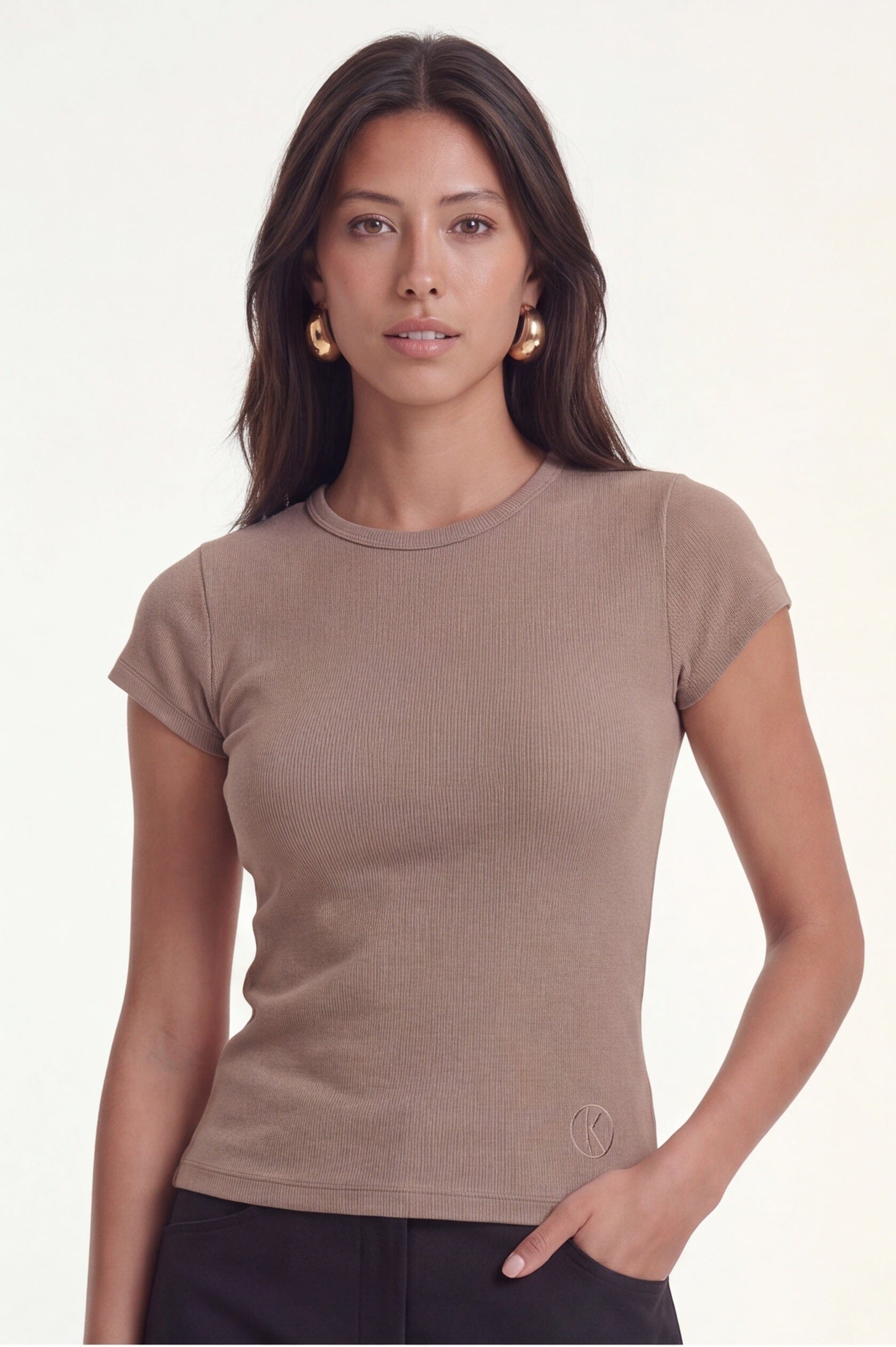 TEE SHIRT - COLE - NOISETTE TEE SHIRT NEW KOOKAI Mode Kookai