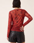 TEE-SHIRT - DEBBIE - ROUGE TEE SHIRT NEW KOOKAI Mode Kookai