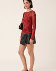 TEE-SHIRT - DEBBIE - ROUGE TEE SHIRT NEW KOOKAI Mode Kookai