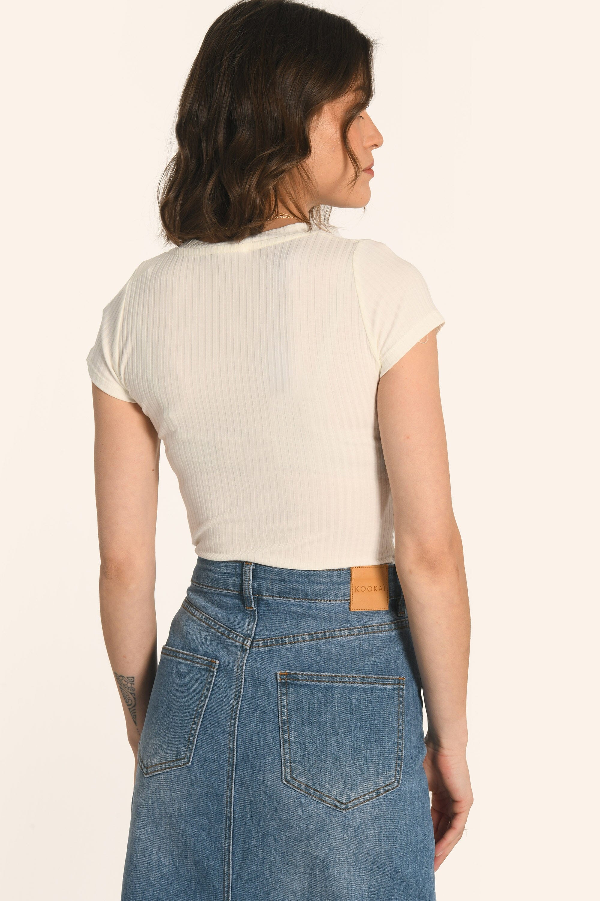 TEE SHIRT - ÉCRU - ARTHUR TEE SHIRT KOOKAI Mode Kookai