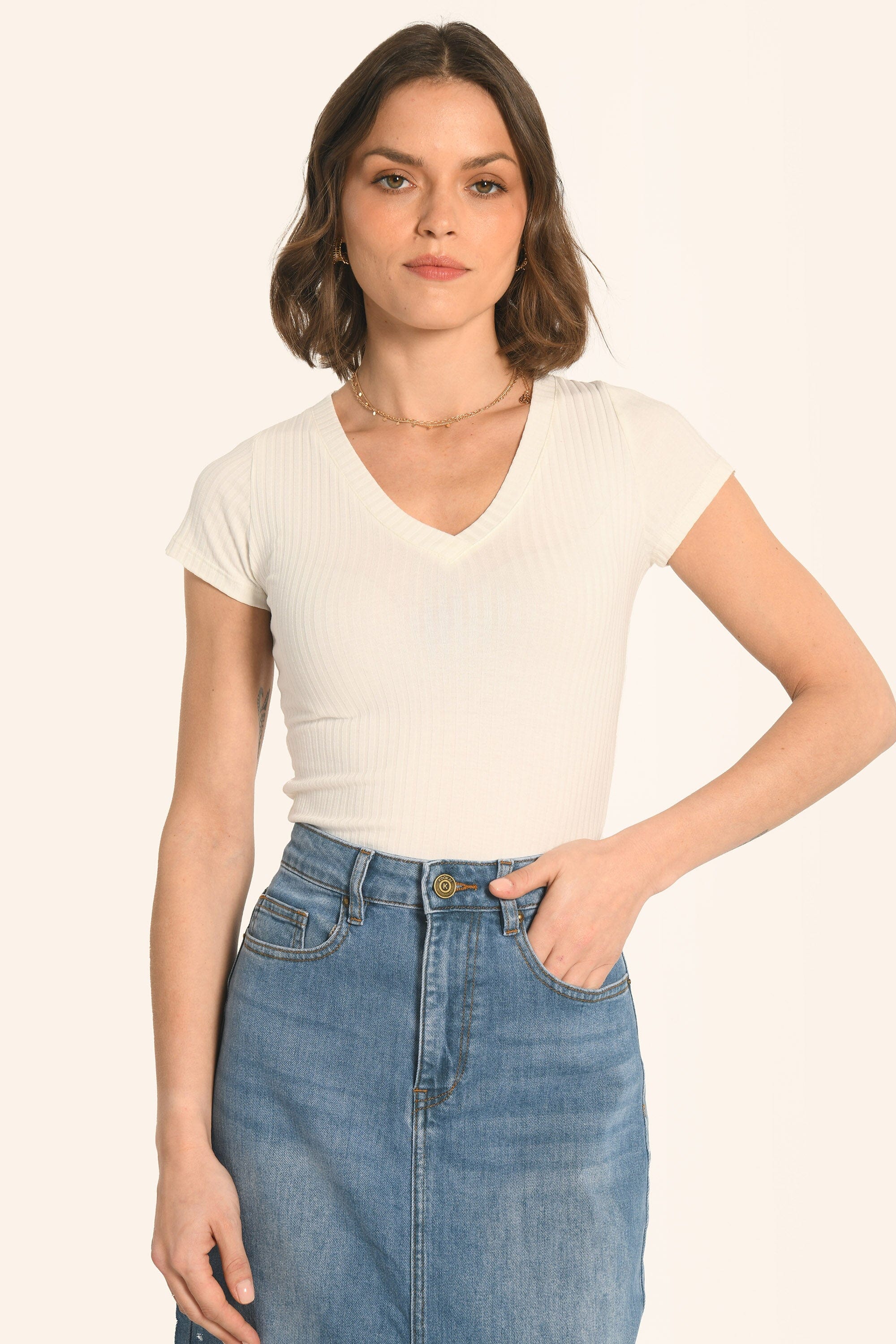 TEE SHIRT - ÉCRU - ARTHUR TEE SHIRT KOOKAI Mode Kookai