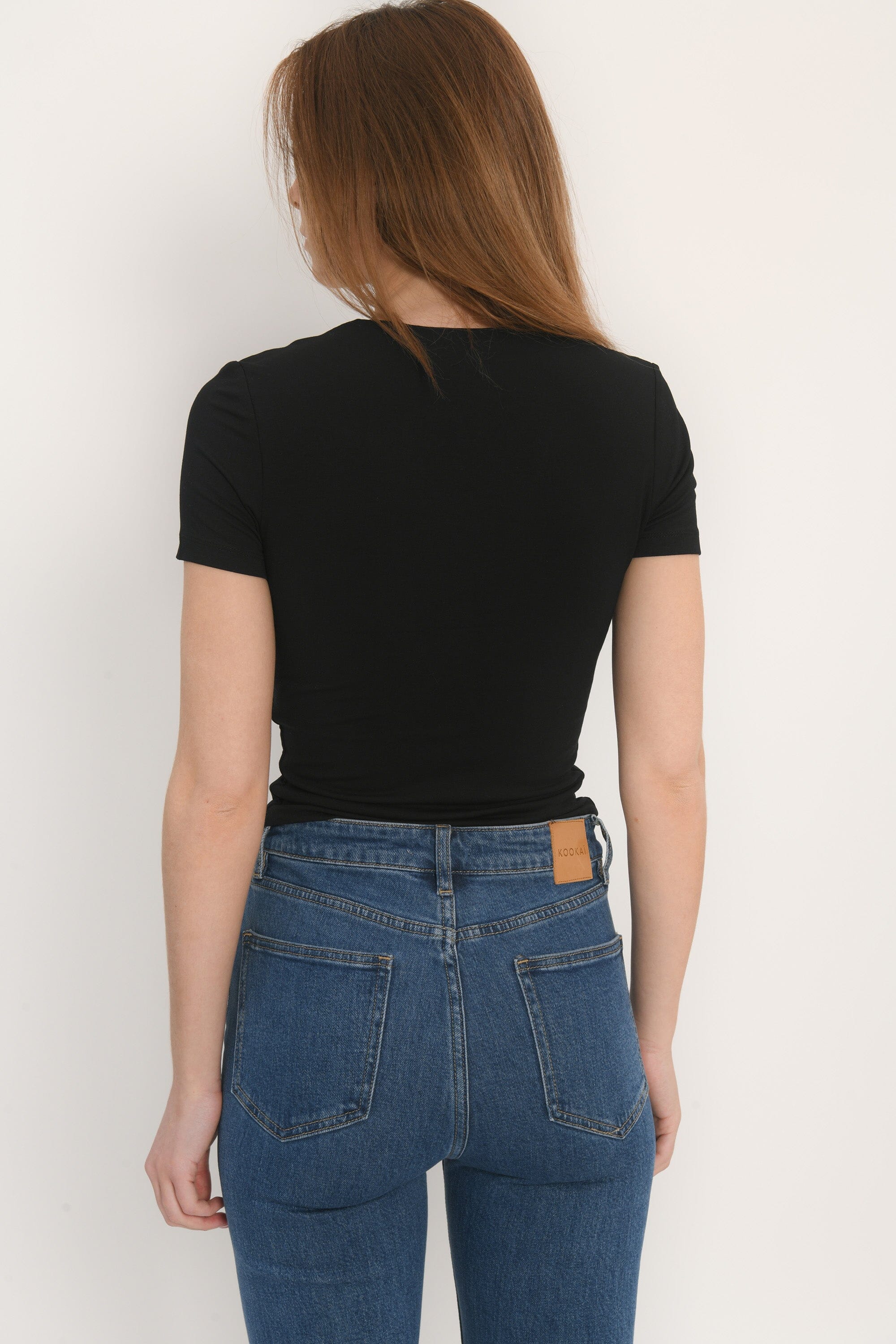 TEE SHIRT MANCHES COURTES - AKO - NOIR TEE SHIRT NEW KOOKAI Mode Kookai