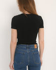 TEE SHIRT MANCHES COURTES - AKO - NOIR TEE SHIRT NEW KOOKAI Mode Kookai