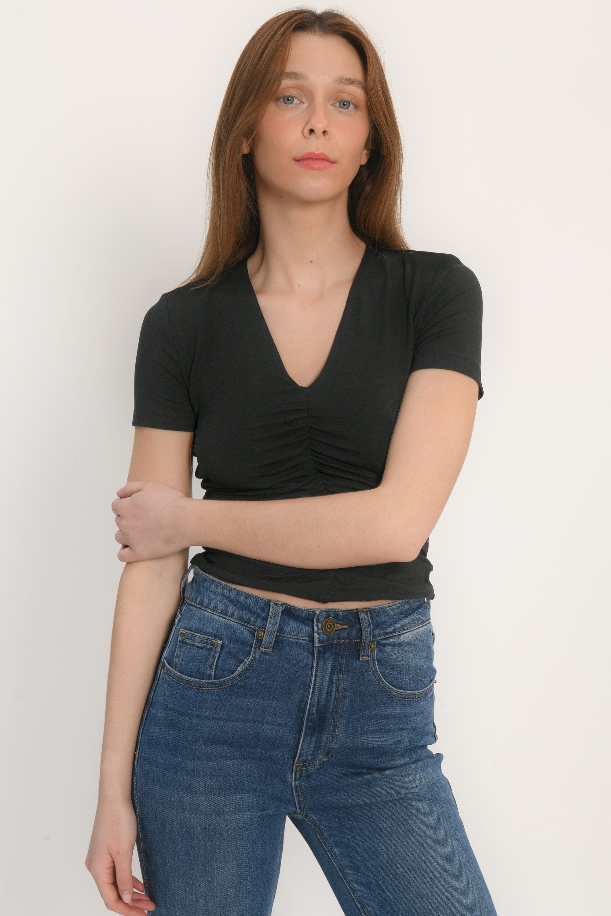 TEE SHIRT MANCHES COURTES - AKO - NOIR TEE SHIRT NEW KOOKAI Mode Kookai