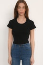 TEE SHIRT MANCHES COURTES - JENNY - NOIR TEE SHIRT KOOKAI Mode Kookai
