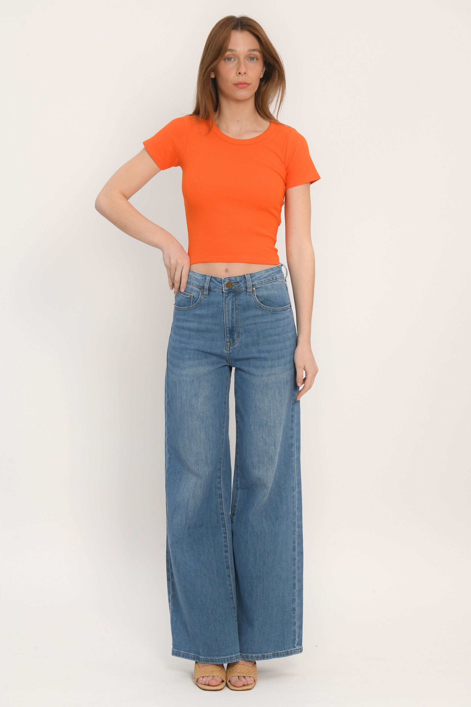 TEE SHIRT MANCHES COURTES - JENNY - ORANGE TEE SHIRT KOOKAI Mode Kookai