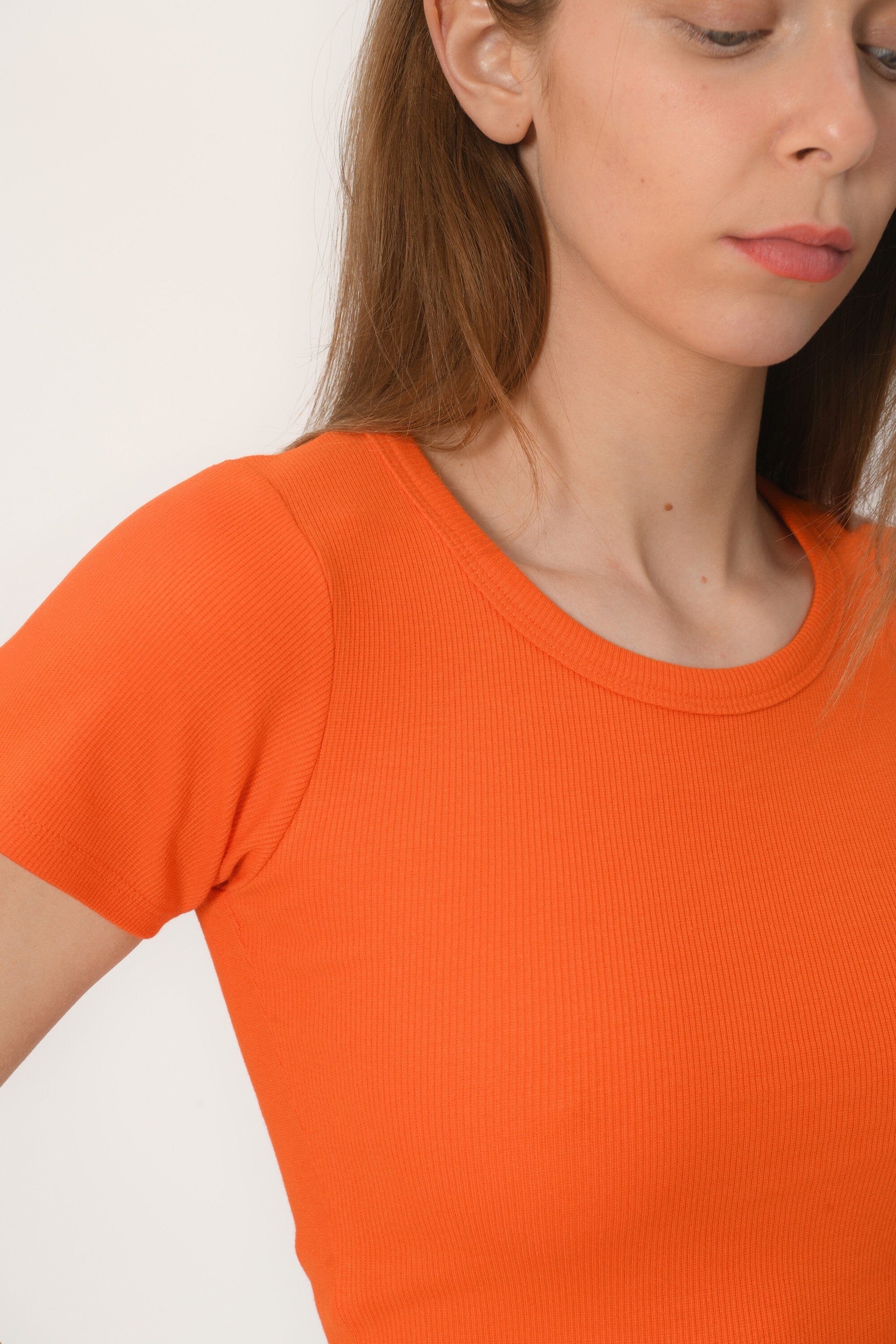TEE SHIRT MANCHES COURTES - JENNY - ORANGE TEE SHIRT KOOKAI Mode Kookai
