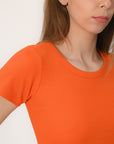 TEE SHIRT MANCHES COURTES - JENNY - ORANGE TEE SHIRT KOOKAI Mode Kookai