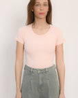 TEE SHIRT MANCHES COURTES - JENNY - ROSE PALE TEE SHIRT KOOKAI Mode Kookai