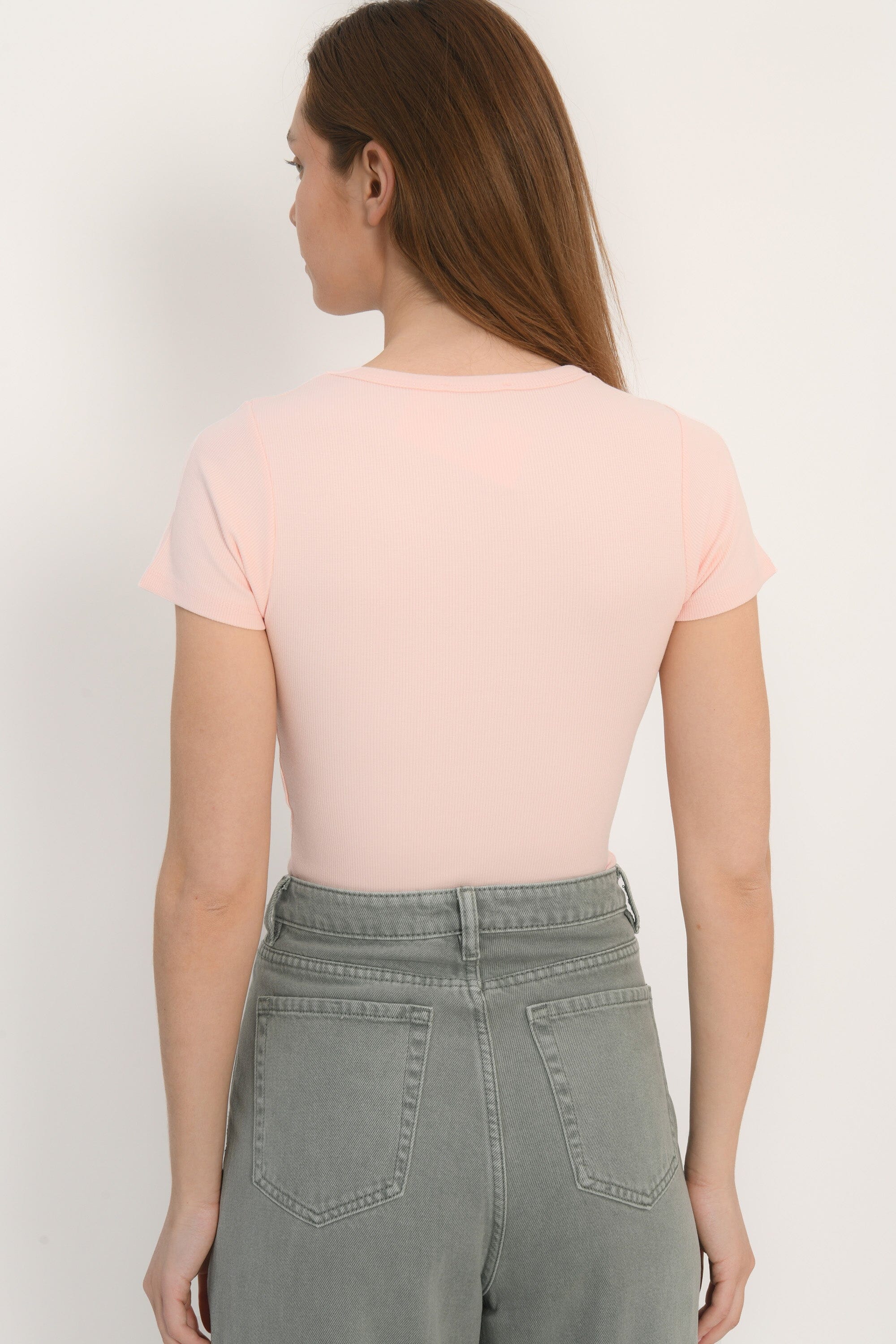 TEE SHIRT MANCHES COURTES - JENNY - ROSE PALE TEE SHIRT KOOKAI Mode Kookai